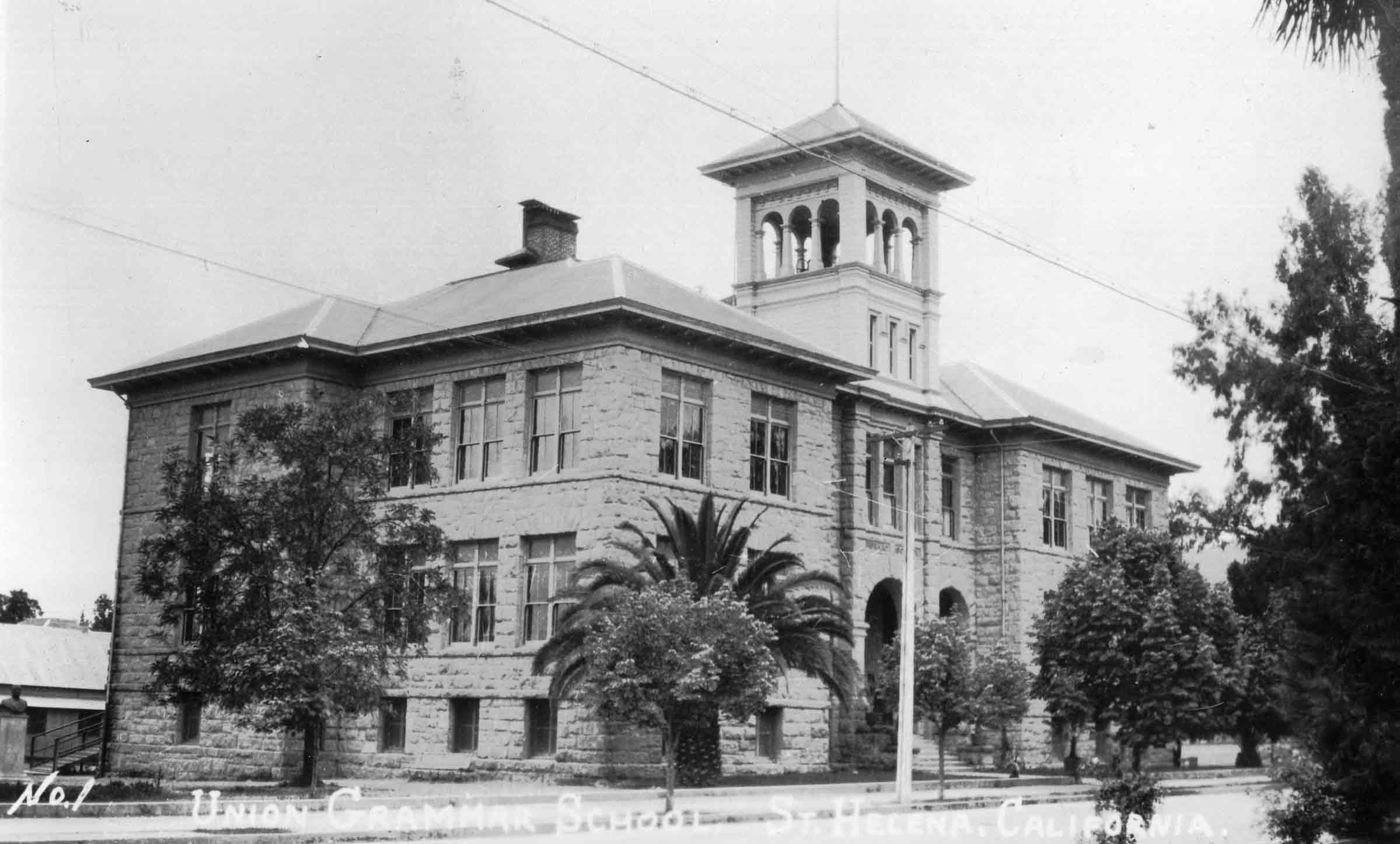 Then: Old grammar school circa 1901